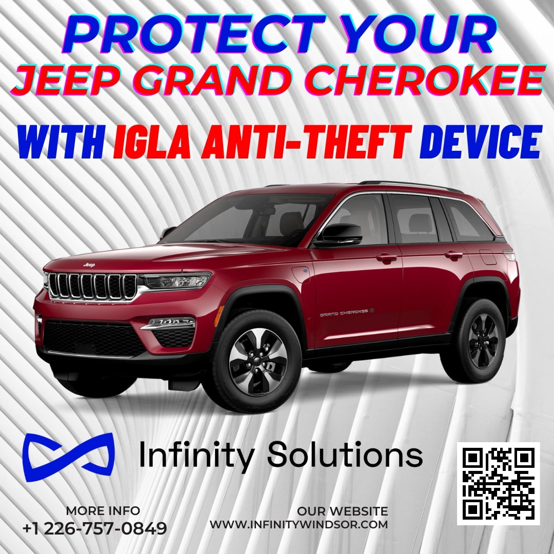 Author Alarm IGLA Digital Anti-Theft System with 2 Key Fobs for Jeep Grand Cherokee