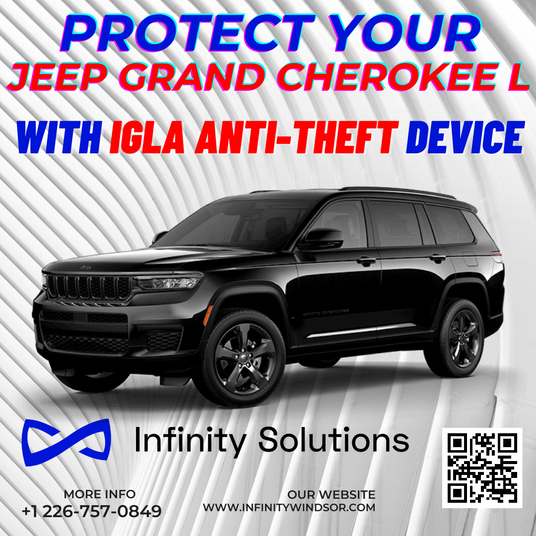 Author Alarm IGLA Digital Anti-Theft System with 2 Key Fobs for Jeep Grand Cherokee L