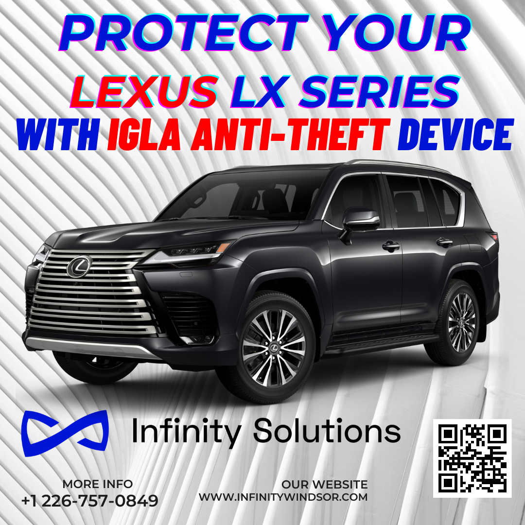 Author Alarm IGLA Digital Anti-Theft System with 2 Key Fobs for Lexus LX Series