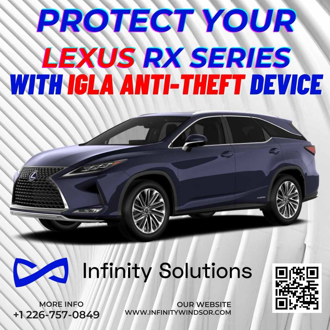 Author Alarm IGLA Digital Anti-Theft System with 2 Key Fobs for Lexus RX Series