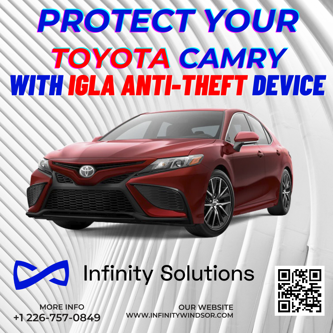Author Alarm IGLA Digital Anti-Theft System with 2 Key Fobs for Toyota Camry