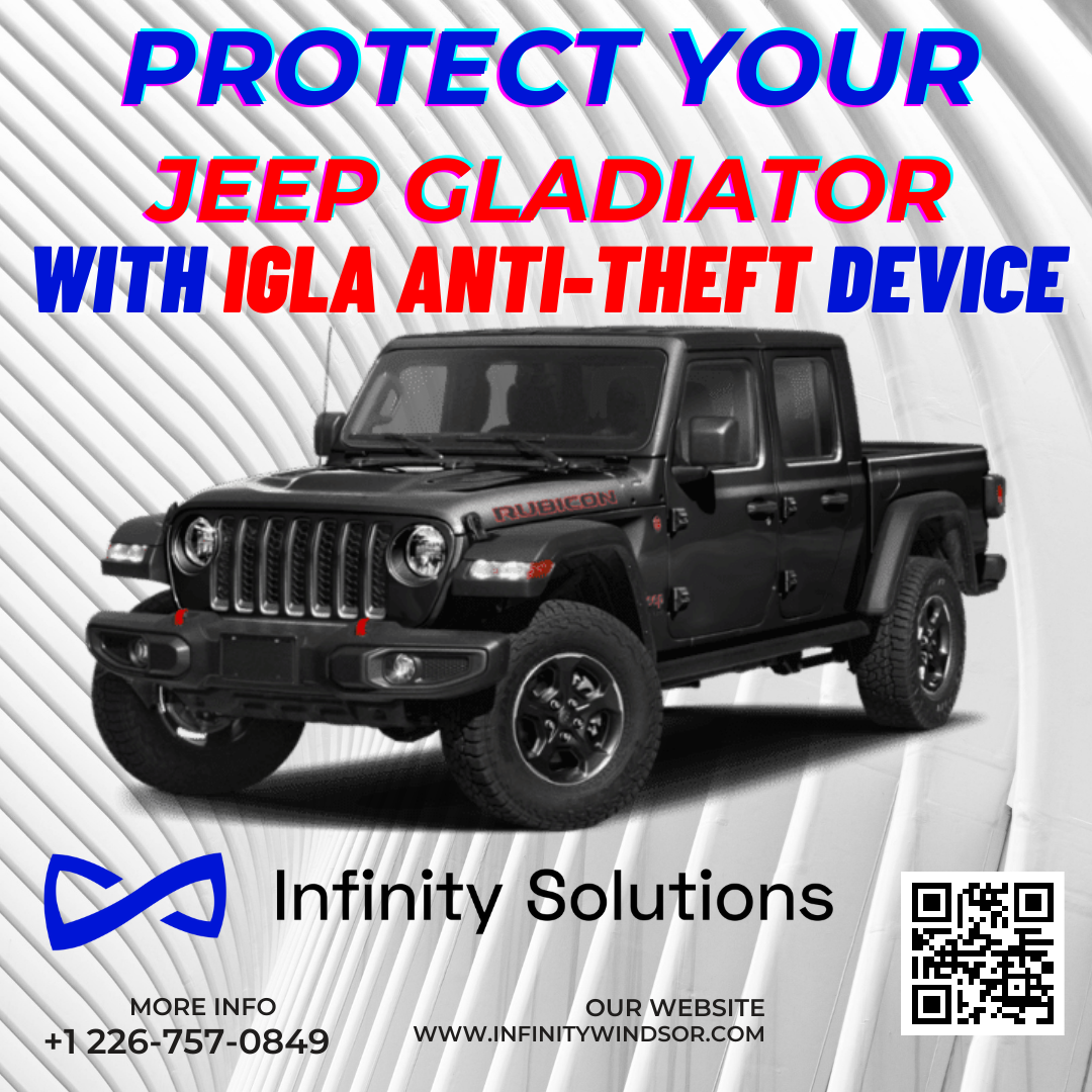 Author Alarm IGLA Digital Anti-Theft System with 2 Key Fobs for Jeep Gladiator