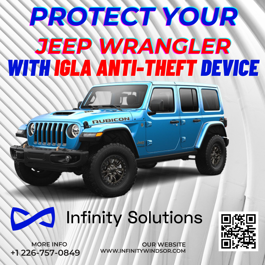 Author Alarm IGLA Digital Anti-Theft System with 2 Key Fobs for Jeep Wrangler