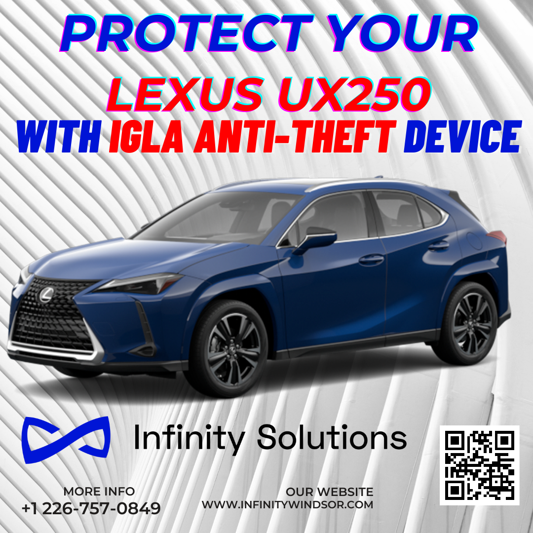 Author Alarm IGLA Digital Anti-Theft System with 2 Key Fobs for Lexus UX 250H